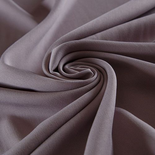 Твил-штапель 069-12802 серо-бежевый однотонный