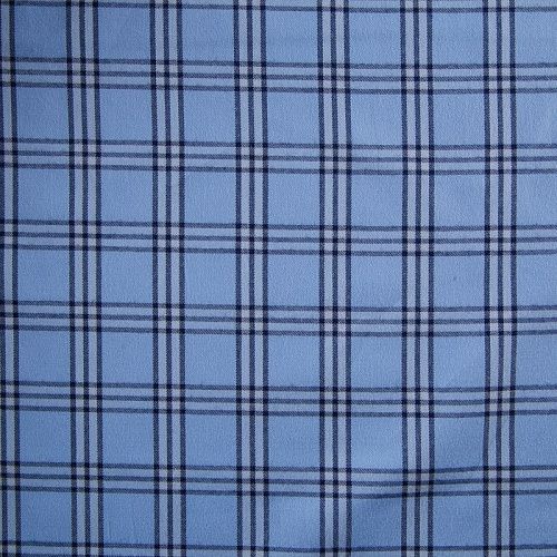 Хлопок плательно-рубашечный 049-12252 голубой принтованный