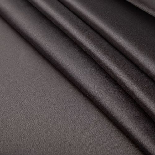 Ткань подкладочная стрейч 045-20123 серо-коричневый однотонный