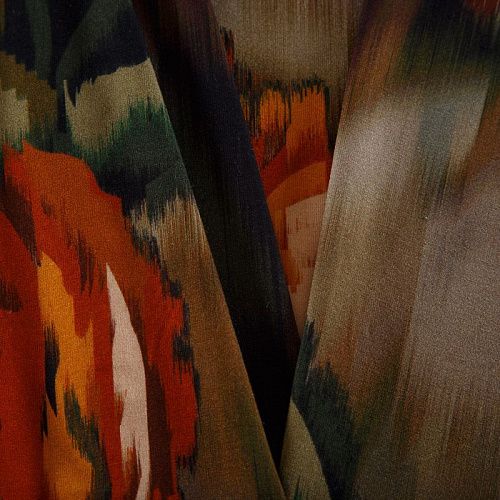 Трикотаж 056-16333 хаки принтованный