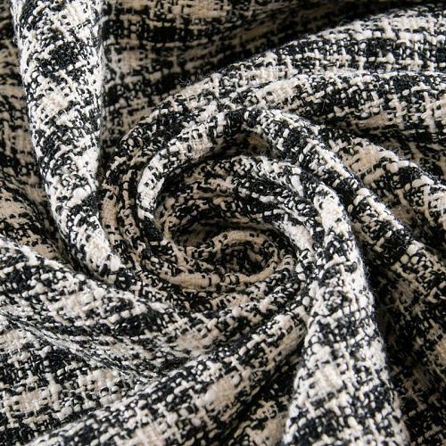 Твид 052-11712 молочно-черный