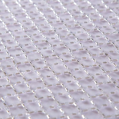 Сетка со стеклярусом 050-13576 сиреневый