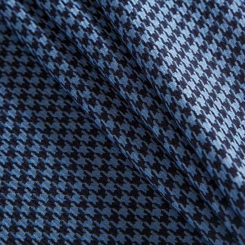 Ткань костюмная 025-14702 пыльно-голубой принтованный