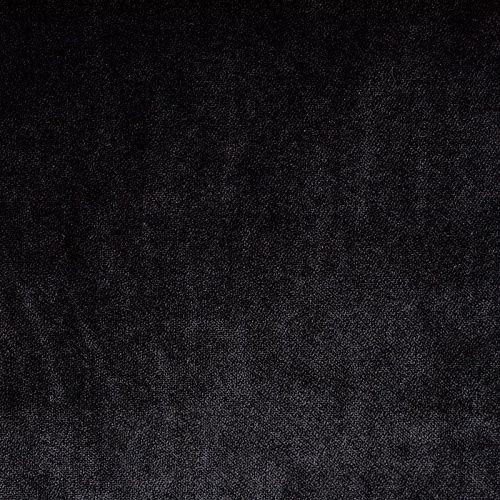 Ткань портьерная бархат 09-02-00340 черный однотонный