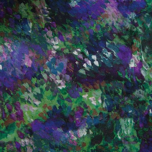 Твил-штапель 069-12248 зеленый принтованный