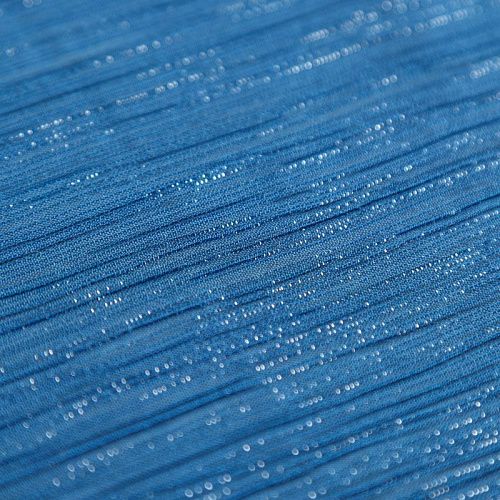 Шифон-жатка с люрексом 068-07218 петроль однотонный