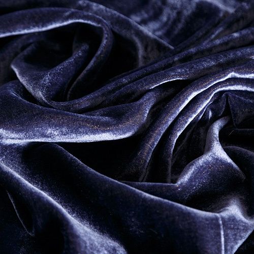 Бархат 002-04349 фиолетово-синий однотонный