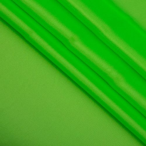 Перл шифон 068-19399 зеленый неон однотонный