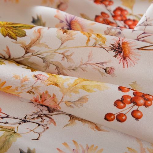 Шелк натуральный Gucci 064-19269 молочный принтованный