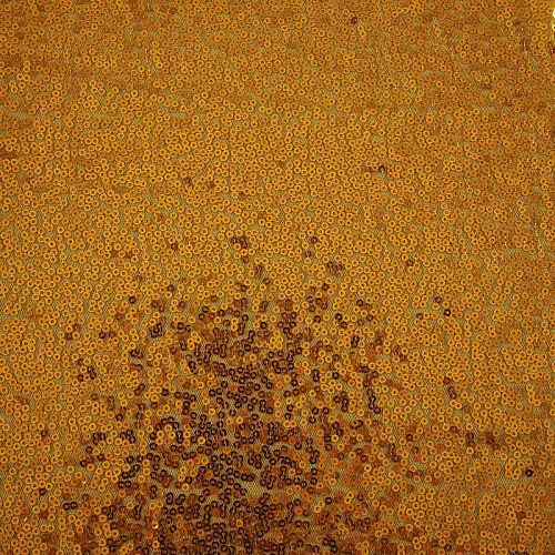 Пайетки на сетке 055-19012 шафрановый