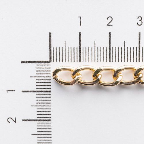 Цепь декоративная 6 мм металл 159-6-под золото 