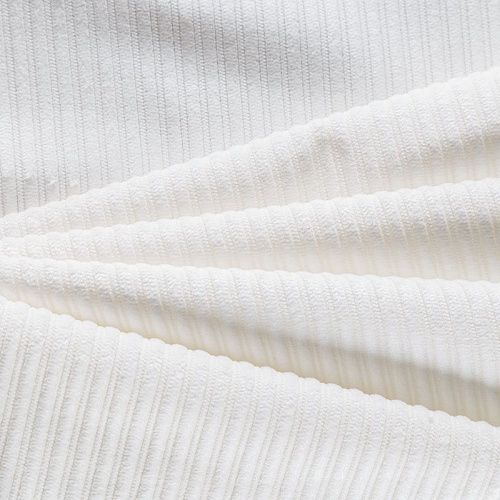 Вельвет 008-05829 молочный однотонный